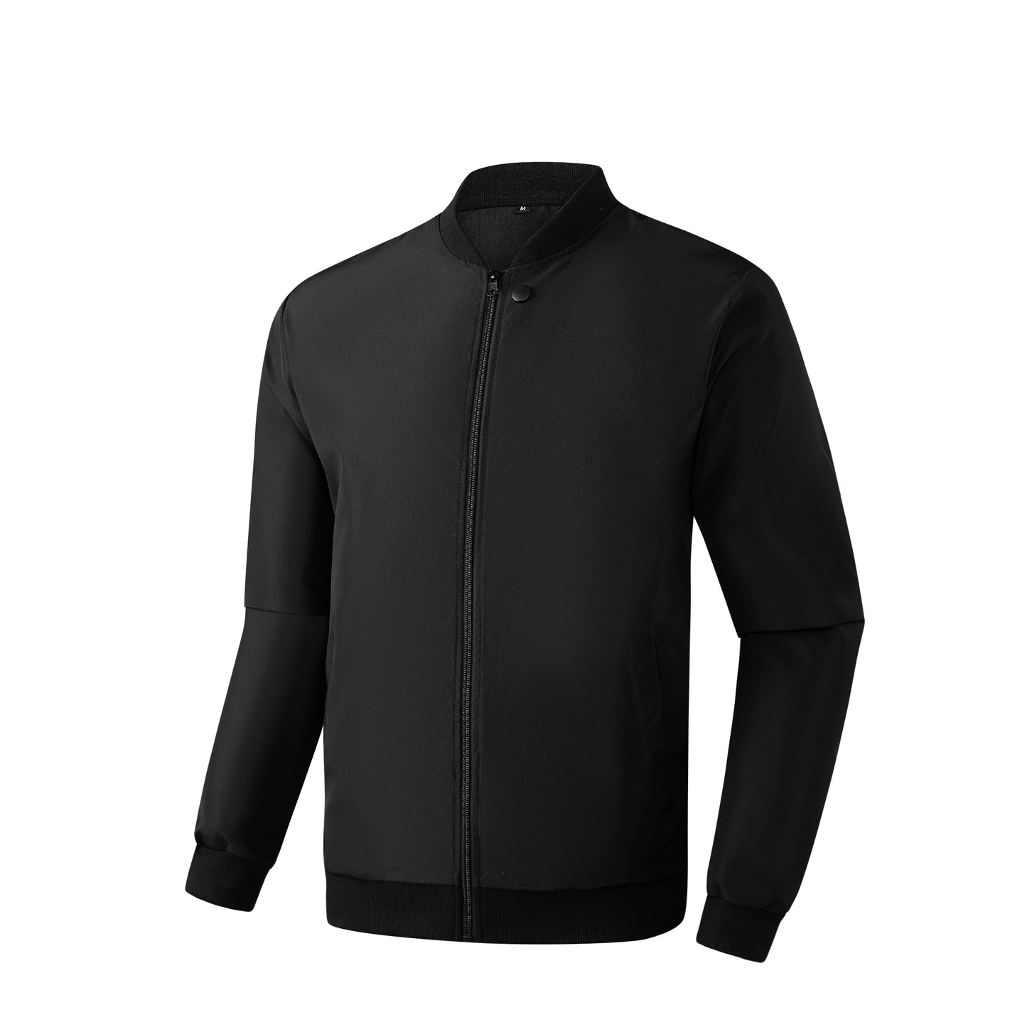 2025 Spring and Autumn New Baseball Collar Short Loose Solid Color Jacket Men's Business Casual Thin Coat Trend