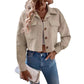 Women Short Button Jacket