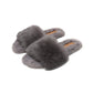 Women's Suede Flat Slippers – Breathable & Stylish in Solid Colors