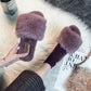 Women's Suede Flat Slippers – Breathable & Stylish in Solid Colors