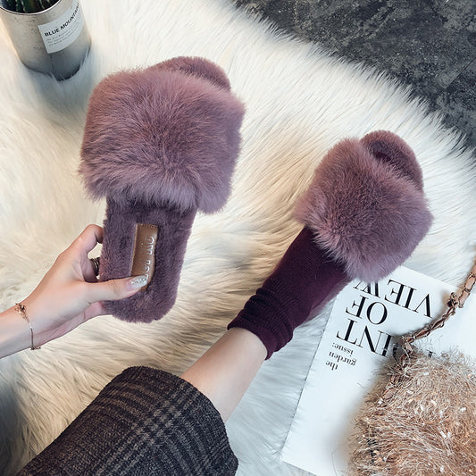 Women's Suede Flat Slippers – Breathable & Stylish in Solid Colors