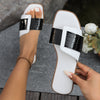 Women's Square  Slippers – Flat Heel & Chic Comfort