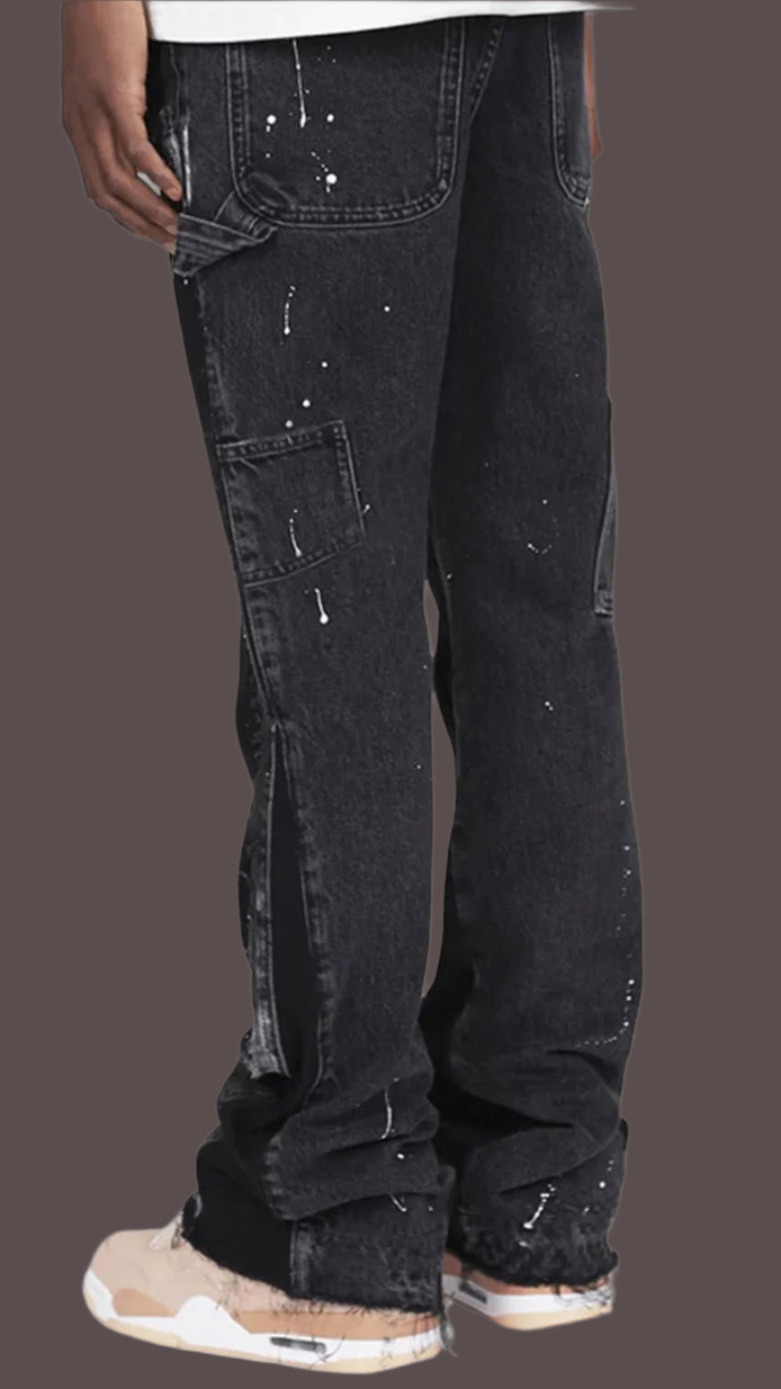 Men’s Stretch Flare Jeans – Casual Business Denim