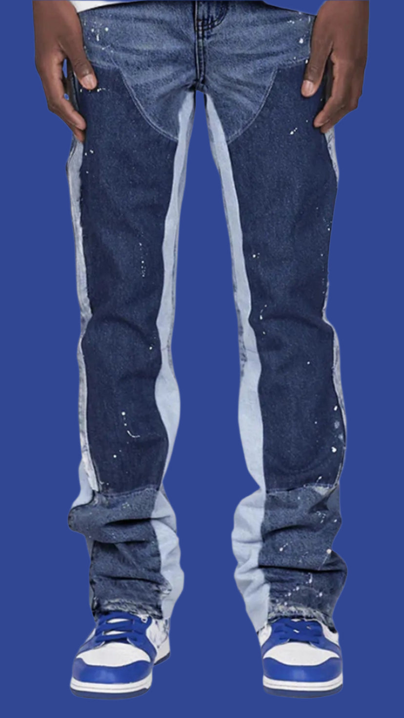 Men’s Stretch Flare Jeans – Casual Business Denim