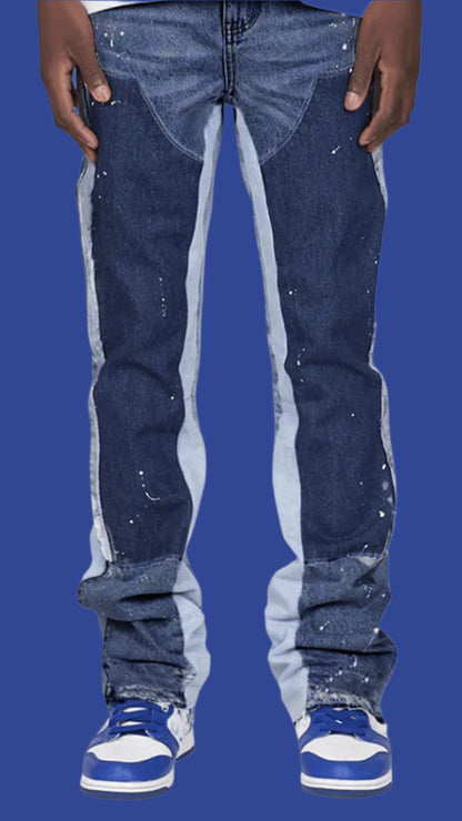 Men’s Stretch Flare Jeans – Casual Business Denim