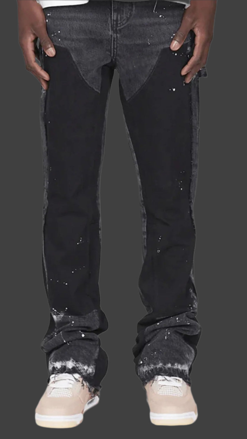 Men’s Stretch Flare Jeans – Casual Business Denim