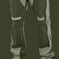 Retro Flared Splice Jeans – Unisex Baggy Streetwear