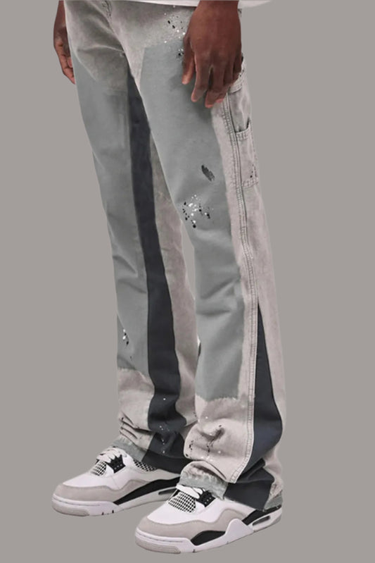 Men’s Stretch Flare Jeans – Casual Business Denim