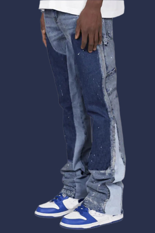 Men’s Stretch Flare Jeans – Casual Business Denim