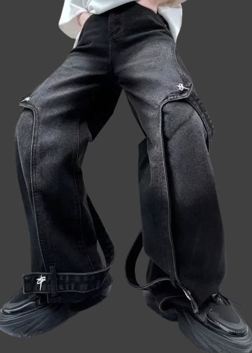 Y2K Loose Fit Wide-Leg Jeans – Unisex Streetwear