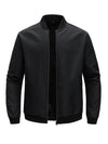 2025 Spring and Autumn New Baseball Collar Short Loose Solid Color Jacket Men's Business Casual Thin Coat Trend