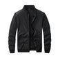 2025 Spring and Autumn New Baseball Collar Short Loose Solid Color Jacket Men's Business Casual Thin Coat Trend