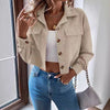 Women Short Button Jacket
