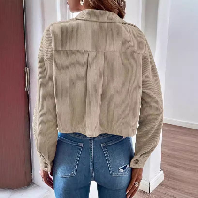 Women Short Button Jacket